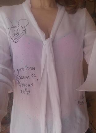 Рубашка микки маус р.с ручная роспись