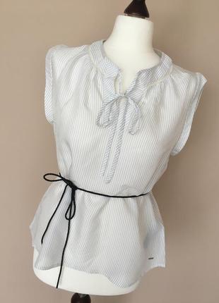 Батистовая блуза рубашка топ  лимитированная коллекция tommy hilfiger оригинал!3 фото