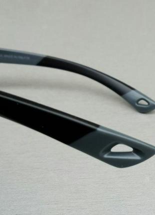 Prada очки мужские солнцезащитные голубые зеркальные в черно серой оправе поляризированые4 фото