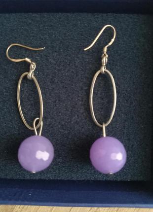 Сережки з камінням 4