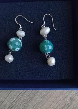 Сережки з камінням 2