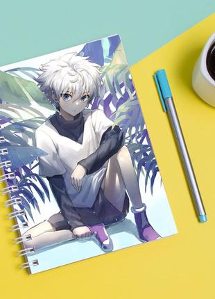 Скетчбук sketchbook для рисования с принтом киллуа золдик-killua zoldyck