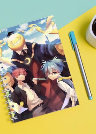 Скетчбук sketchbook для рисования с принтом класс убийц-ansatsu kyoshitsu