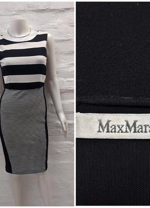 Max mara элегантное силуэтное трикотажное платье футляр