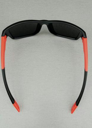 Prada очки мужские солнцезащитные черные с красными вставками поляризированые5 фото