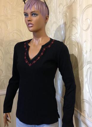 Футболка з вишивкою, tom tailor, розмір м