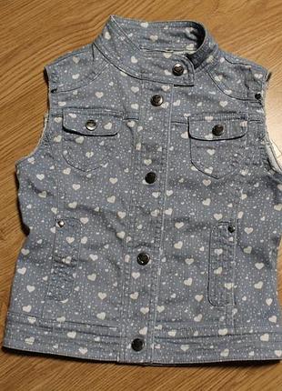 Крута джинсова безрукавочка