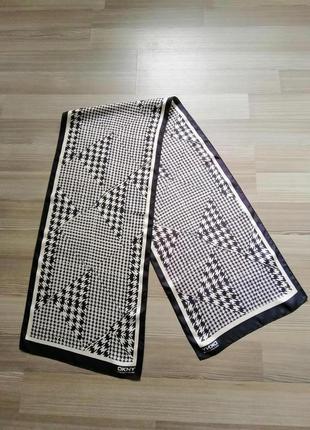 Шелковый шарф платок dkny, размер 162/34