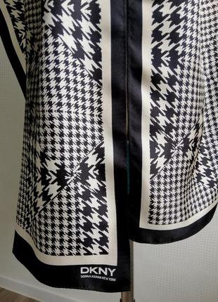 Шелковый шарф платок dkny, размер 162/34