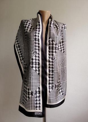 Шелковый шарф платок dkny, размер 162/34