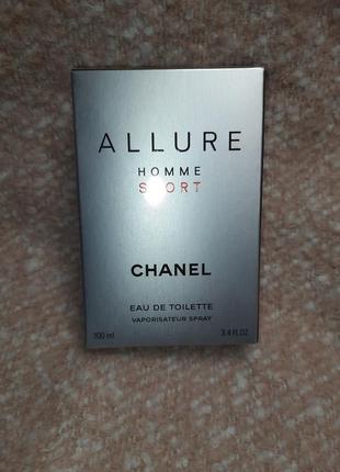 Chanel allure homme sport оригінал 100мл чоловіча туалетна вода шанель алюр чоловіків спорт1 фото