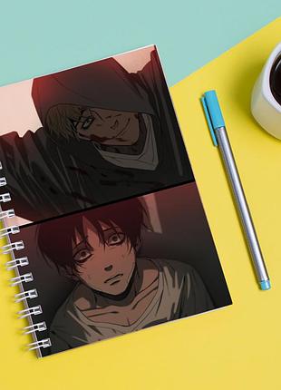 Скетчбук sketchbook для малювання з принтом смертельний укус killing bites
