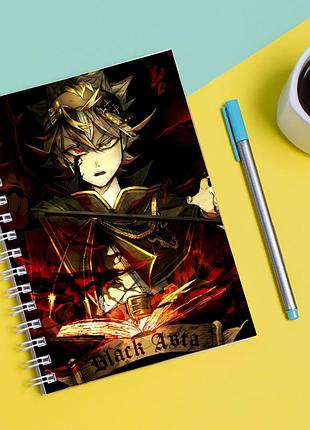 Скетчбук sketchbook для малювання з принтом чорний конюшина