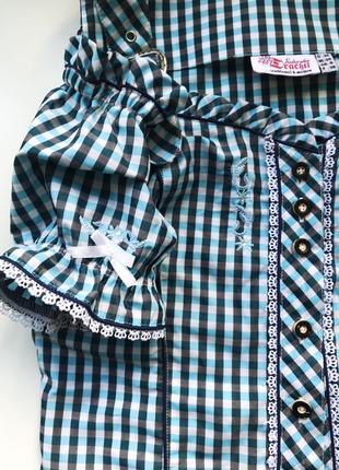 Винтажная блуза топ в клетку винтаж австрия германия8 фото