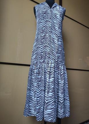 Сукня сорочка міді в анімалістичний принт від primark1 фото