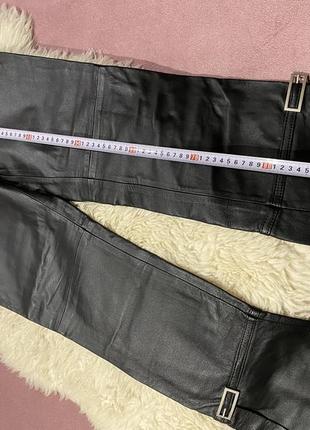 Apart -трэндовые кожаные штаны клёш с распорками 😽7 фото
