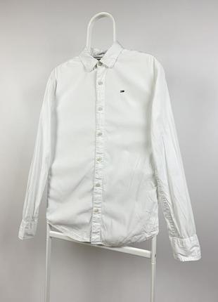 Оригинальная белая рубашка tommy hilfiger1 фото