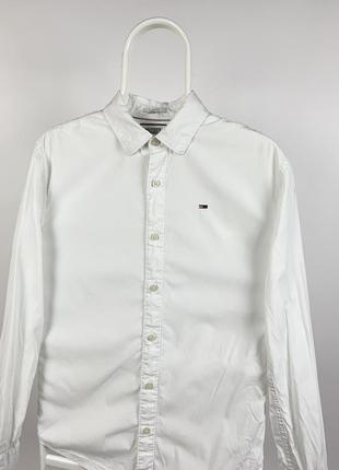 Оригинальная белая рубашка tommy hilfiger4 фото