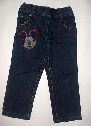 Джинсы disney на 12-18 мес