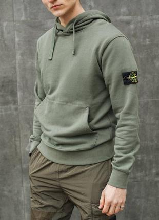 Худи stone island  hooded sweatshirt sage