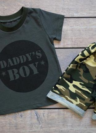 ✔ крутой костюм "daddy's boy" (рост 74-80, 80-86, 86-92, 92-98, 98-104, 104-110, 110-116, 116-122)2 фото