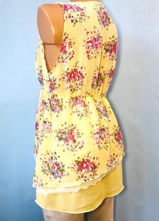 Calvin klein топ блуза с цветочным принтом floral chiffon5 фото