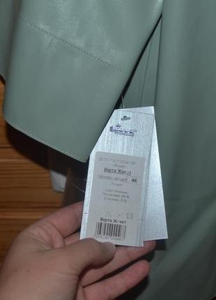 Куртка, жакет с серебристой вставкой металлик5 фото