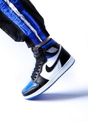 🖤💙nike air jordan 1 retro high royal toe💙🖤женские кроссовки найк джордан8 фото