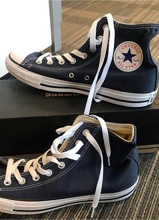 Кеди високі сині converse all star hi navy m9622c