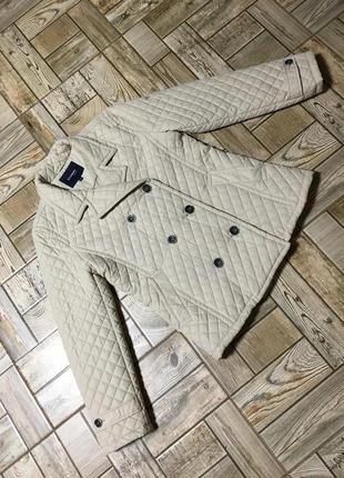 Стильна стьобаний куртка двобортна,айворі global10 фото