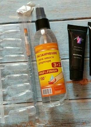 Стартовый набор для наращивания ногтей акригель полигель акрилгель  набір для нарощування