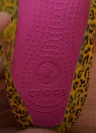 Леопардові балетки, босоніжки crocs, 37-38 розмір. оригінал3 фото