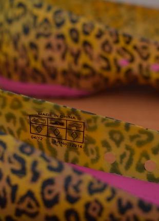 Леопардовые балетки, босоножки crocs, 37-38 размер. оригинал10 фото