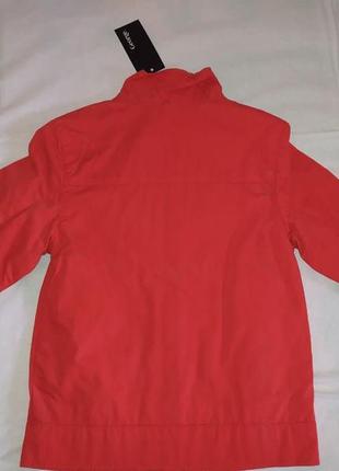 Нова коттоновая куртка червоного кольору, 100% коттон джордж для хлопчика 104-1106 фото
