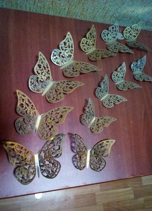 Ажурні метелики для декору3 фото