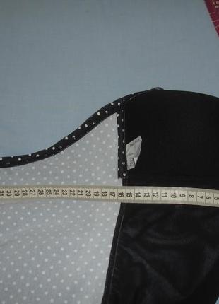 Купальник сдельный размер 44-46 /10 чашка d dd сплошной черный горох с оборкой платье6 фото