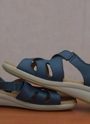 Синие кожаные босоножки, сандалии hotter, 40 размер. оригинал9 фото