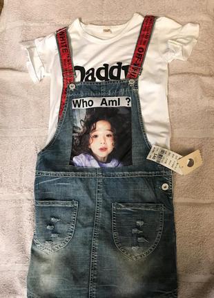 Джинсовий комбінезон many &many на дівчинку