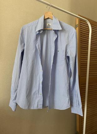 Lacoste сорочка в клітку оригінал fr 39 s/m