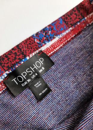 Юбка трикотажная topshop xs s uk8 us4 eur364 фото