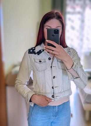Жіноча джинсова куртка4 фото