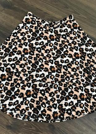 Юбка h&m леопард леопардовый4 фото