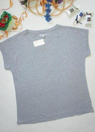 Суперовая базовая хлопковая футболка серый меланж capsule англия.