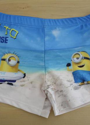 Плавки-шорти з міньйоном, р. 110/116