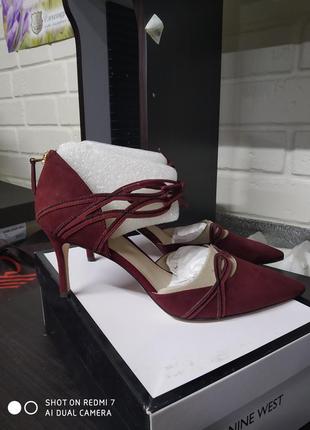 Туфлі літні фірмові nine west 8 1/2(25.5)2 фото