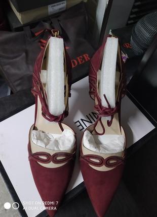 Туфлі літні фірмові nine west 8 1/2(25.5)3 фото