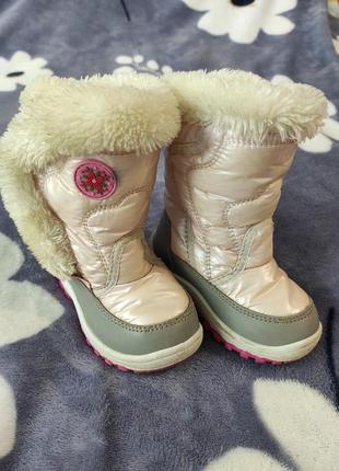 Зимние сапоги на липучке