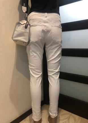 Стильні білі штани штани джинси2 фото