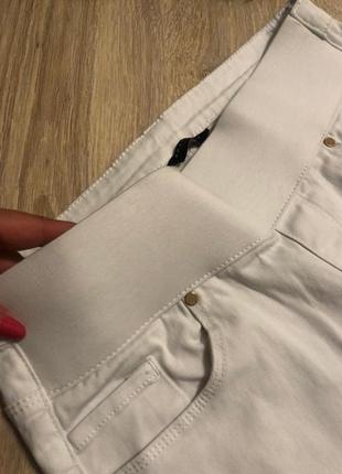Белые стильные брюки штаны джинсы9 фото
