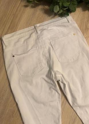 Белые стильные брюки штаны джинсы3 фото